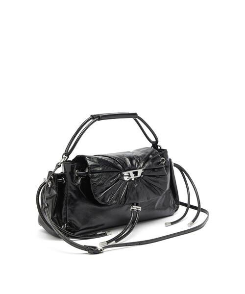 DIESEL（ディーゼル）の「ウィメンズ トップハンドルバッグ SCRUNCH-D TOP HANDLE（ハンドバッグ・レディース・ブラック・UNI）」の4枚目の写真