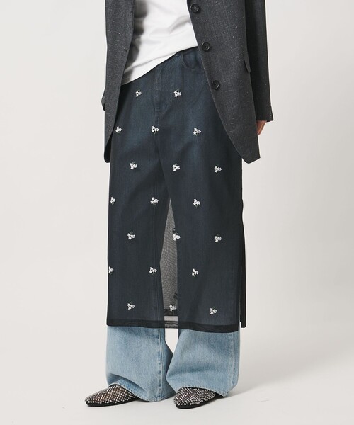 UNITED ARROWS(ユナイテッドアローズ)の「シアー フラワー スカート(スカート・レディース・ブラック/ホワイト・FREE)」の6枚目の写真