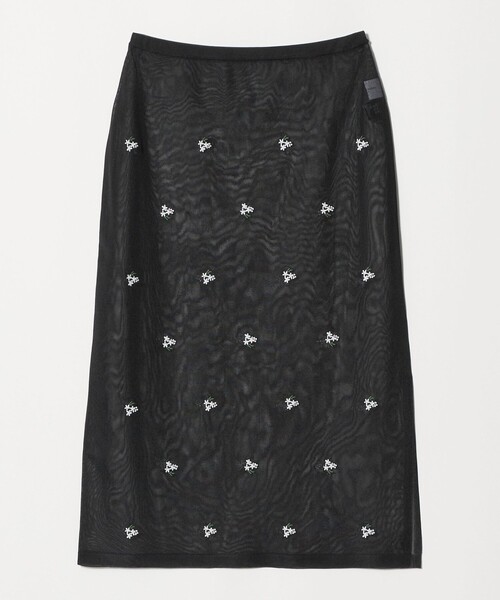 UNITED ARROWS(ユナイテッドアローズ)の「シアー フラワー スカート(スカート・レディース・ブラック/ホワイト・FREE)」の12枚目の写真