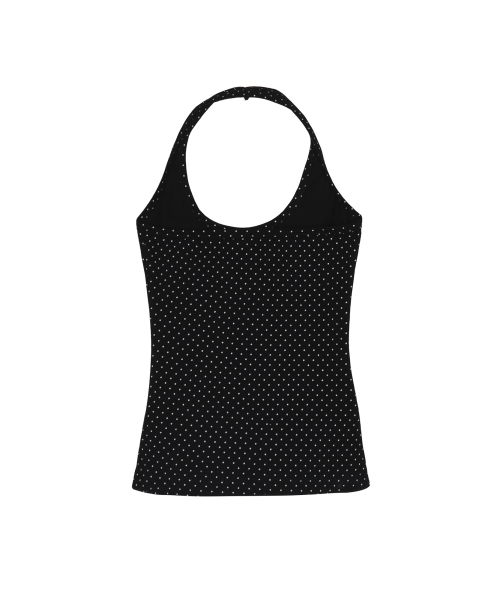 NICK&NICOLE(ニックアンドニコール)の「DOT HALTER NECK SLEEVELESS TOP_BLACK(Tシャツ/カットソー・レディース・その他・FREE)」の2枚目の写真