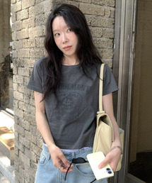 BUNNY IN A CUP T-SHIRT_CHARCOAL