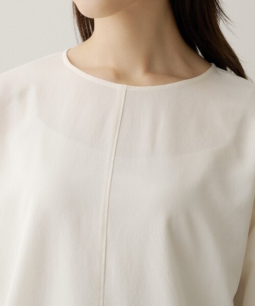 UNTITLED(アンタイトル)の「【1枚で着映え/レイヤードにも】レースドッキングプルオーバー(シャツ/ブラウス・レディース・オフホワイト/ブラック・02/04/44/48/50/00)」の15枚目の写真