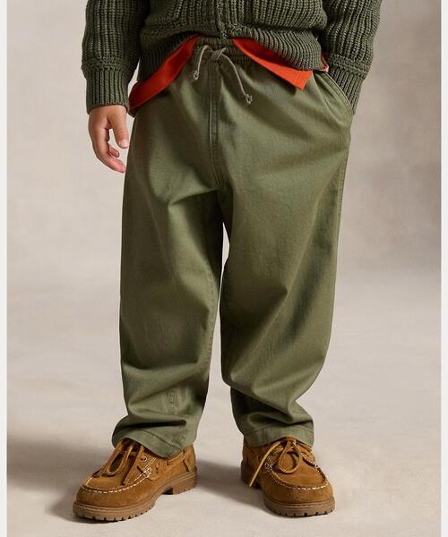 POLO RALPH LAUREN CHILDRENSWEAR(ポロ ラルフ ローレン チルドレンズウェア)の「ビッグ フィット コットン ツイル パンツ(その他パンツ・キッズ・グリーン・3/4/6/7)」の5枚目の写真