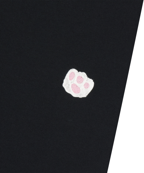 LMR(エルエムアール)の「シャニョン 足跡Tシャツ BLACK(Tシャツ/カットソー・レディース・ブラック・LARGE/SMALL/MEDIUM)」の3枚目の写真