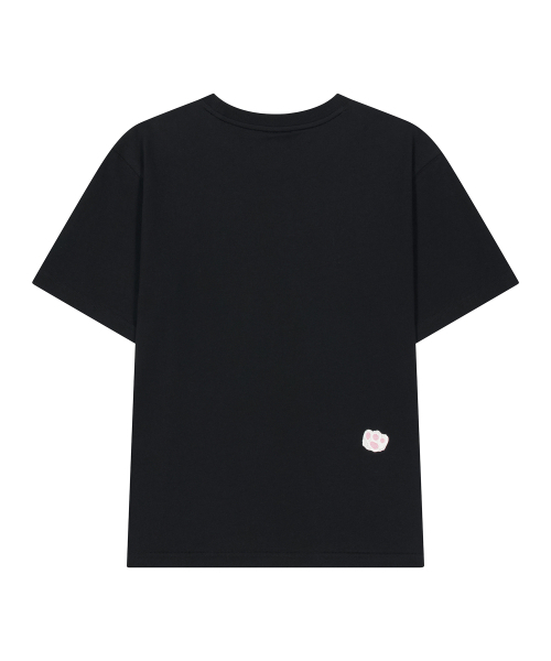 LMR(エルエムアール)の「シャニョン 足跡Tシャツ BLACK(Tシャツ/カットソー・レディース・ブラック・LARGE/SMALL/MEDIUM)」の5枚目の写真