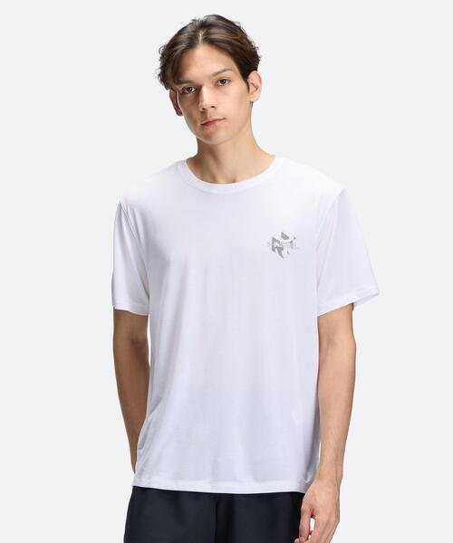 UNDER ARMOUR(アンダーアーマー)の「UAベロシティ フラッシュ キューブ ショートスリーブ Tシャツ(ランニング/メンズ)(Tシャツ/カットソー・メンズ・ホワイト・XL/L/M/S)」の2枚目の写真