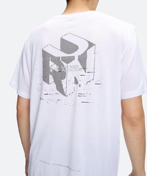 UNDER ARMOUR(アンダーアーマー)の「UAベロシティ フラッシュ キューブ ショートスリーブ Tシャツ(ランニング/メンズ)(Tシャツ/カットソー・メンズ・ホワイト・XL/L/M/S)」の4枚目の写真