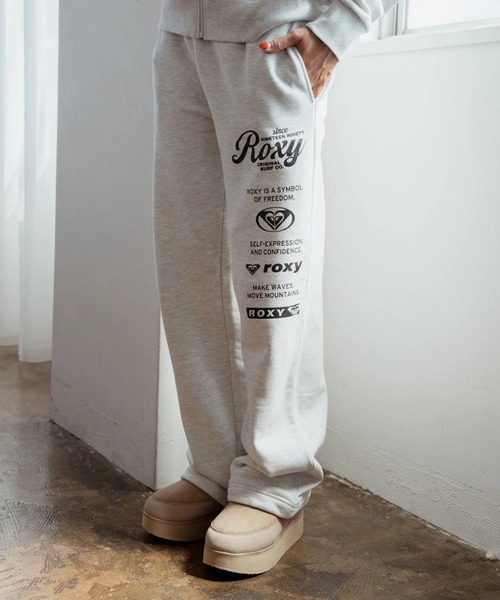 ROXY(ロキシー)の「ROXY HISTORICAL PANTS ヒストリカルロゴ スウェットパンツ 【2026年秋冬モデル】/ロキシー(スウェットパンツ・レディース・グレー/ホワイト/ブルー/ブラック・SMALL/MEDIUM/LARGE)」の3枚目の写真
