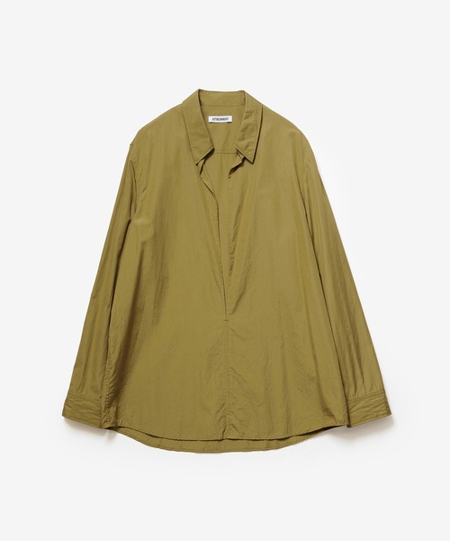 ATTACHMENT(アタッチメント)の「140/2 GIZA BROAD VARRUSE L/S SHIRT(Tシャツ/カットソー・メンズ・ホワイト/ブラック・1/2/3)」の3枚目の写真