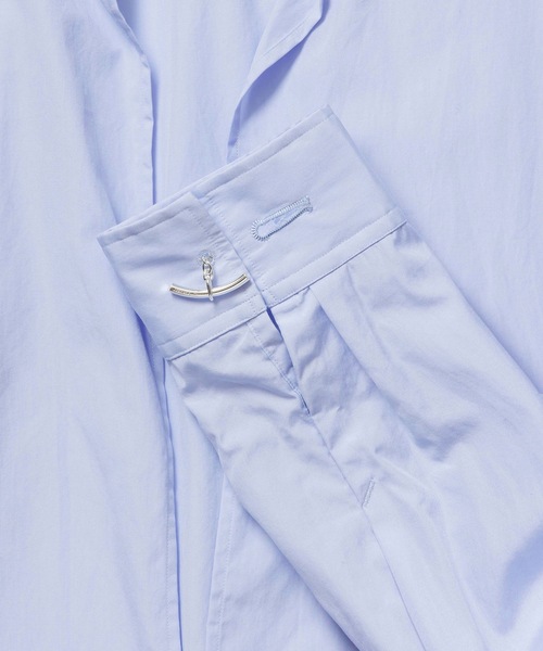 ATTACHMENT(アタッチメント)の「140/2 GIZA BROAD VARRUSE L/S SHIRT(Tシャツ/カットソー・メンズ・ホワイト/ブラック・1/2/3)」の7枚目の写真