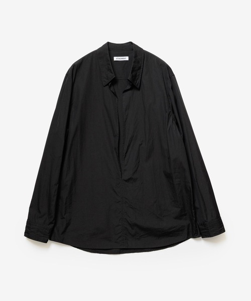 ATTACHMENT(アタッチメント)の「140/2 GIZA BROAD VARRUSE L/S SHIRT(Tシャツ/カットソー・メンズ・ホワイト/ブラック・1/2/3)」の10枚目の写真
