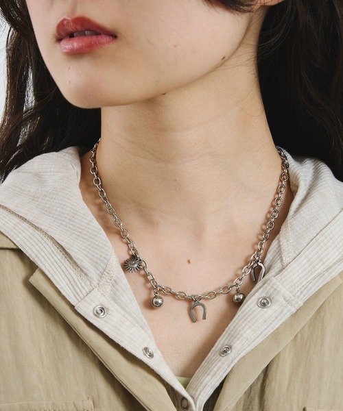 ROSE BUD(ローズバッド)の「CHARM NECKLACE(ネックレス・レディース・ゴールド/シルバー・ONE SIZE)」の1枚目の写真
