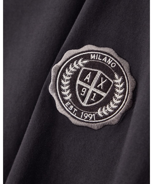 ARMANI EXCHANGE(アルマーニエクスチェンジ)の「【A|X アルマーニ エクスチェンジ】CO エンブレムロゴ レギュラーフィット 半袖クルーネックTシャツ/REGULAR(EC限定カラー含)(Tシャツ/カットソー・メンズ・チャコールグレー/インディゴブルー・X-LARGE/LARGE/SMALL/MEDIUM/XX-LARGE/X-SMALL)」の16枚目の写真