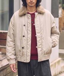 HECT（ヘクト）の「【HECT】N-2B Faux Fur Collar Balloon Jacket   N-2B フェイクファーカラー バルーンシルエット 中綿ミリタリージャケット<撥水>（ブルゾン）」