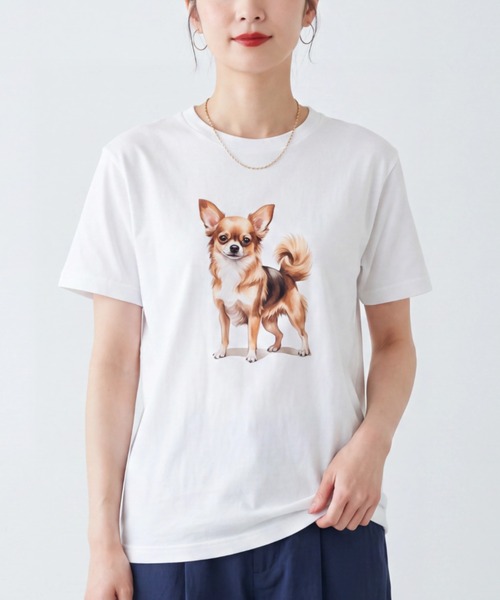 INNOCENT（イノセント）の「【T24】DOG PRINT TEE SS-2000HTD（Tシャツ/カットソー・レディース・その他6/その他4/その他5/その他2/その他3/その他1・LARGE/SMALL/MEDIUM/X-LARGE）」の4枚目の写真