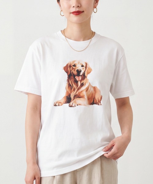 INNOCENT（イノセント）の「【T24】DOG PRINT TEE SS-2000HTD（Tシャツ/カットソー・レディース・その他6/その他4/その他5/その他2/その他3/その他1・LARGE/SMALL/MEDIUM/X-LARGE）」の5枚目の写真