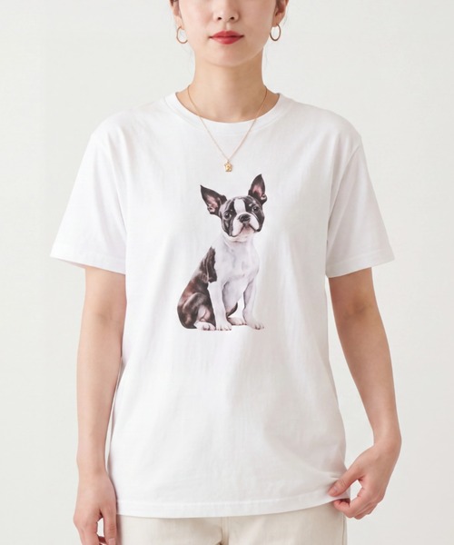 INNOCENT（イノセント）の「【T24】DOG PRINT TEE SS-2000HTD（Tシャツ/カットソー・レディース・その他6/その他4/その他5/その他2/その他3/その他1・LARGE/SMALL/MEDIUM/X-LARGE）」の6枚目の写真