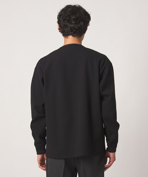 A DAY IN THE LIFE UNITED ARROWS(アデイインザライフユナイテッドアローズ)の「クリアワッフル ワイド ヘンリーネックカットソー<A DAY IN THE LIFE>(Tシャツ/カットソー・メンズ・オリーブ/パープル/ブラック・L/M)」の9枚目の写真