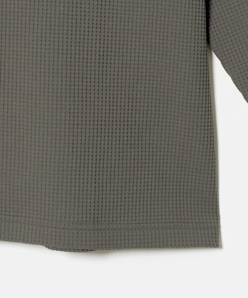A DAY IN THE LIFE UNITED ARROWS(アデイインザライフユナイテッドアローズ)の「クリアワッフル ワイド ヘンリーネックカットソー<A DAY IN THE LIFE>(Tシャツ/カットソー・メンズ・オリーブ/パープル/ブラック・L/M)」の13枚目の写真