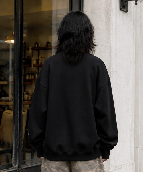 KANGOL(カンゴール)の「【web別注】KANGOL カンゴール メンズ裏起毛スウェット モックネック(スウェット・メンズ・ブラウン/ブラック/グレー・M/XL/L)」の7枚目の写真