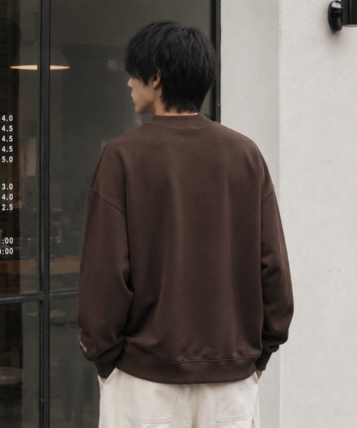 KANGOL(カンゴール)の「【web別注】KANGOL カンゴール メンズ裏起毛スウェット モックネック(スウェット・メンズ・ブラウン/ブラック/グレー・M/XL/L)」の16枚目の写真