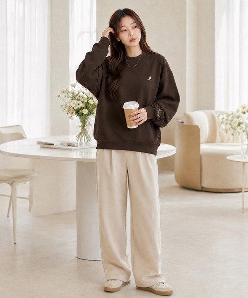 KANGOL(カンゴール)の「【web別注】KANGOL カンゴール メンズ裏起毛スウェット モックネック(スウェット・メンズ・ブラウン/ブラック/グレー・M/XL/L)」の19枚目の写真