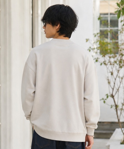 KANGOL(カンゴール)の「【web別注】KANGOL カンゴール メンズ裏起毛スウェット モックネック(スウェット・メンズ・ブラウン/ブラック/グレー・M/XL/L)」の9枚目の写真