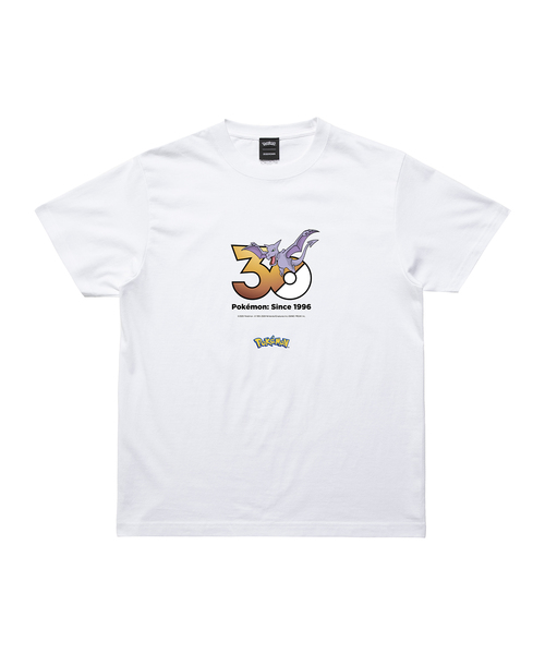 ZOZOSPOT(ゾゾスポット)の「Pokemon 30th Anniversary 1025 T-shirt 「プテラ」(Tシャツ/カットソー・レディース・ホワイト・SMALL/MEDIUM/LARGE/X-LARGE/XX-LARGE/XXX-LARGE/100cm/110cm/120cm/130cm/140cm/150cm/160cm)」の1枚目の写真