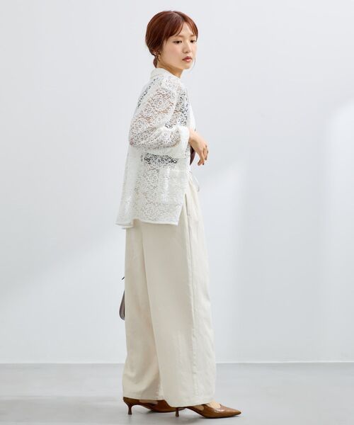 COHINA（コヒナ）の「スウェードライクイージーパンツ 【低身長・小柄女性】（その他パンツ・レディース・ブラウン/アイボリー・XS-Short/S-Short/XS-Regular/S-Regular）」の4枚目の写真