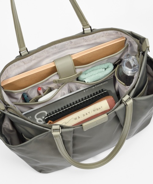 W&.Day/Night(ダブルアンド デイナイト)の「W&.Day/Night スック トートバッグ A4 11.0インチタブレット 15186(トートバッグ・レディース・ブラック・FREE)」の21枚目の写真