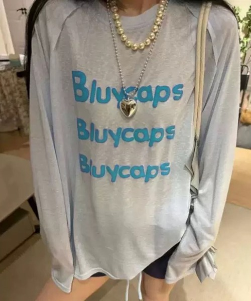 VIBGYOR(ヴィブジョー)の「【EIZZ/アイズ】フロントロゴ ビッグシルエット シアー 長袖Tシャツ / ロンT(Tシャツ/カットソー・レディース・ホワイト/レッド/イエロー/ブルー・FREE)」の13枚目の写真