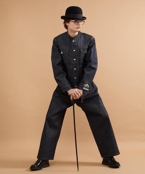 40ct&525(フォーティーカラッツアンドゴーニーゴ)の「【525DENIM】14ozデニム ノーカラーGジャン(ブルゾン・メンズ・ネイビー/ブルー系その他・02/03/04)」の15枚目の写真