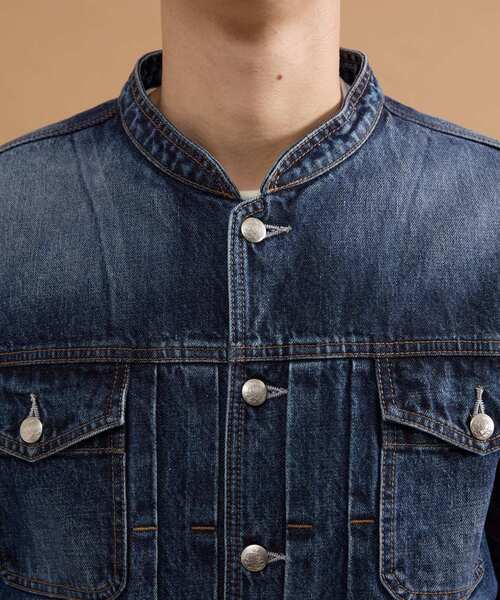 40ct&525(フォーティーカラッツアンドゴーニーゴ)の「【525DENIM】14ozデニム ノーカラーGジャン(ブルゾン・メンズ・ネイビー/ブルー系その他・02/03/04)」の20枚目の写真