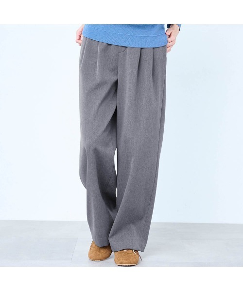 StyleNote(スタイルノート)の「あったかなめらか裏シャギーパンツ(その他パンツ・レディース・ブラック/杢グレー・L1/M3/M2/M1/S2/S1/L2)」の1枚目の写真
