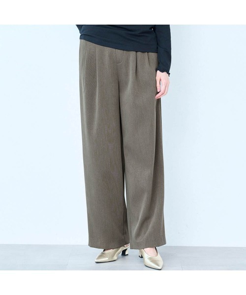 StyleNote(スタイルノート)の「あったかなめらか裏シャギーパンツ(その他パンツ・レディース・ブラック/杢グレー・L1/M3/M2/M1/S2/S1/L2)」の19枚目の写真
