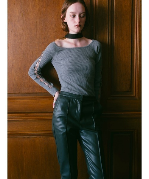 ILANIS(イラニス)の「Halo Knit Bodysuit(ニット/セーター・レディース・グレー/ホワイト/ブラック・FREE)」の19枚目の写真