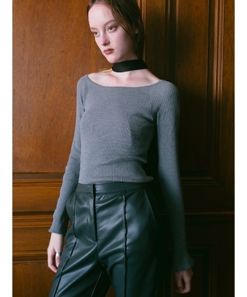 ILANIS(イラニス)の「Halo Knit Bodysuit(ニット/セーター・レディース・グレー/ホワイト/ブラック・FREE)」の20枚目の写真