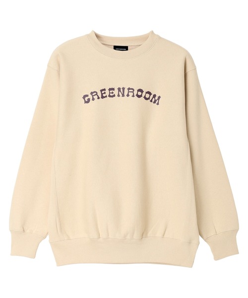 GREENROOM(グリーンルーム)の「【GREENROOM / グリーンルーム】UHUHUALOHA CREW SWEAT(スウェット・メンズ・ベージュ/ブラック・MEDIUM/LARGE/X-LARGE)」の2枚目の写真