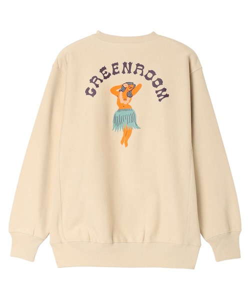 GREENROOM(グリーンルーム)の「【GREENROOM / グリーンルーム】UHUHUALOHA CREW SWEAT(スウェット・メンズ・ベージュ/ブラック・MEDIUM/LARGE/X-LARGE)」の3枚目の写真