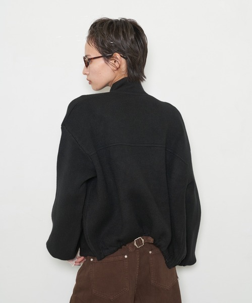 OFROOM(オフルーム)の「【2026秋冬新作】Knit Blouson|ニットブルゾン(ブルゾン・レディース・ブラウン/ブラック/レッド・FREE)」の15枚目の写真