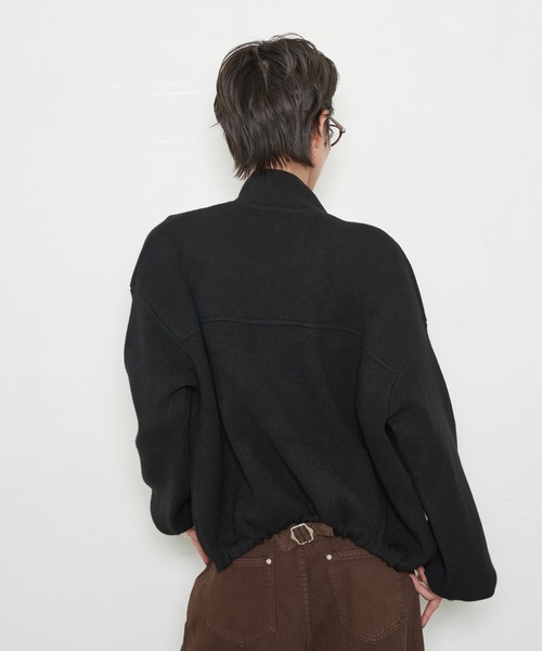 OFROOM(オフルーム)の「【2026秋冬新作】Knit Blouson|ニットブルゾン(ブルゾン・レディース・ブラウン/ブラック/レッド・FREE)」の16枚目の写真