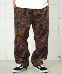 Cookman クックマン シェフパンツ Chef Pants Semiwide Corduroy Paisley Brown