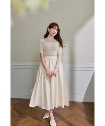 Luminous Organza Gathered Skirt