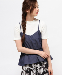 earth music&ecology | 【2016Summer】【SET ITEM】デニムキャミセットTシャツ(Tシャツ/カットソー)