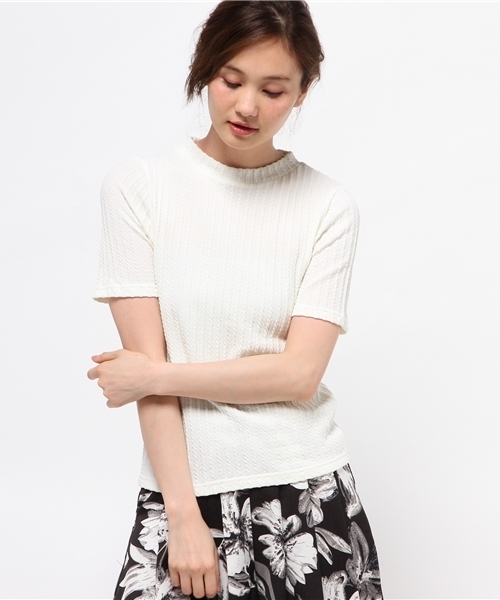 earth music&ecology（アースミュージックアンドエコロジー）の「【2016Summer】【SET ITEM】デニムキャミセットTシャツ（Tシャツ/カットソー・レディース・ブラック/オフホワイト/LT.Gray・FREE）」の10枚目の写真