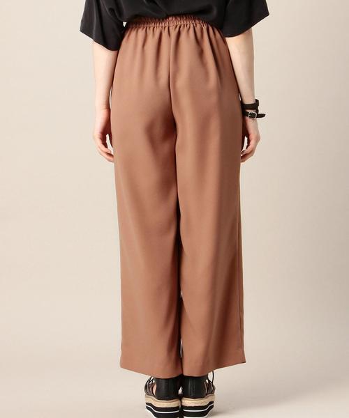 BEAUTY&YOUTH UNITED ARROWS(ビューティーアンドユースユナイテッドアローズ)の「BY ジョーゼットタックワイドパンツ◆(その他パンツ・レディース・ブラック/ベージュ/ネイビー/マスタード/ロイヤルブルー・SMALL/MEDIUM/LARGE)」の6枚目の写真