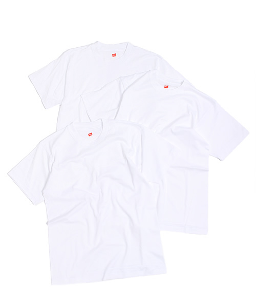 HANES（ヘインズ）の「【別注】 ＜Hanes（ヘインズ）＞ 3PACK T-SHIRTS/パックTシャツ（Tシャツ/カットソー・メンズ・ブラック/ホワイト/グレー・LARGE/MEDIUM/SMALL/X-SMALL/X-LARGE）」の22枚目の写真