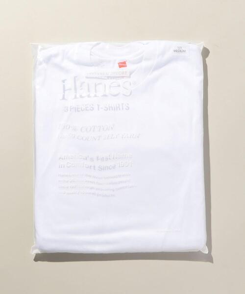 HANES（ヘインズ）の「【別注】 ＜Hanes（ヘインズ）＞ 3PACK T-SHIRTS/パックTシャツ（Tシャツ/カットソー・メンズ・ブラック/ホワイト/グレー・LARGE/MEDIUM/SMALL/X-SMALL/X-LARGE）」の7枚目の写真