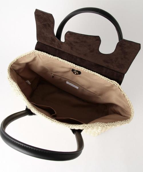 BEAUTY&YOUTH UNITED ARROWS(ビューティーアンドユースユナイテッドアローズ)の「BY カブセバスケットトート◆(トートバッグ・レディース・ブラック/ブラウン・FREE)」の9枚目の写真