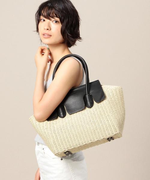 BEAUTY&YOUTH UNITED ARROWS(ビューティーアンドユースユナイテッドアローズ)の「BY カブセバスケットトート◆(トートバッグ・レディース・ブラック/ブラウン・FREE)」の3枚目の写真